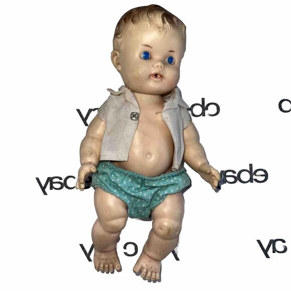 Ruth E Newton The Sun Rubber Co Vintage Doll 8” 1957 Drink & Wet - Picture 1 of 5